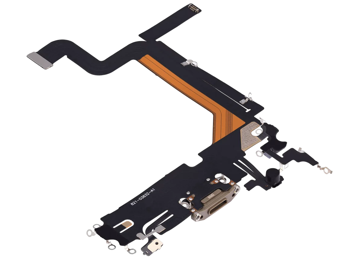 Iphone 14 Pro Max ile Uyumlu Şarj Portu Esnek Kablosu Plus Gold ile Uyumlu - Görsel 4
