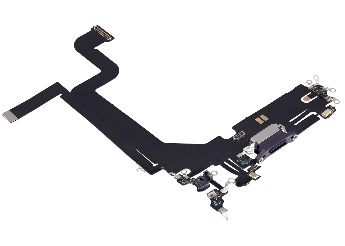 Iphone 14 Pro Max ile Uyumlu Şarj Portu Esnek Kablosu Plus Koyu Mor ile Uyumlu - Görsel 3