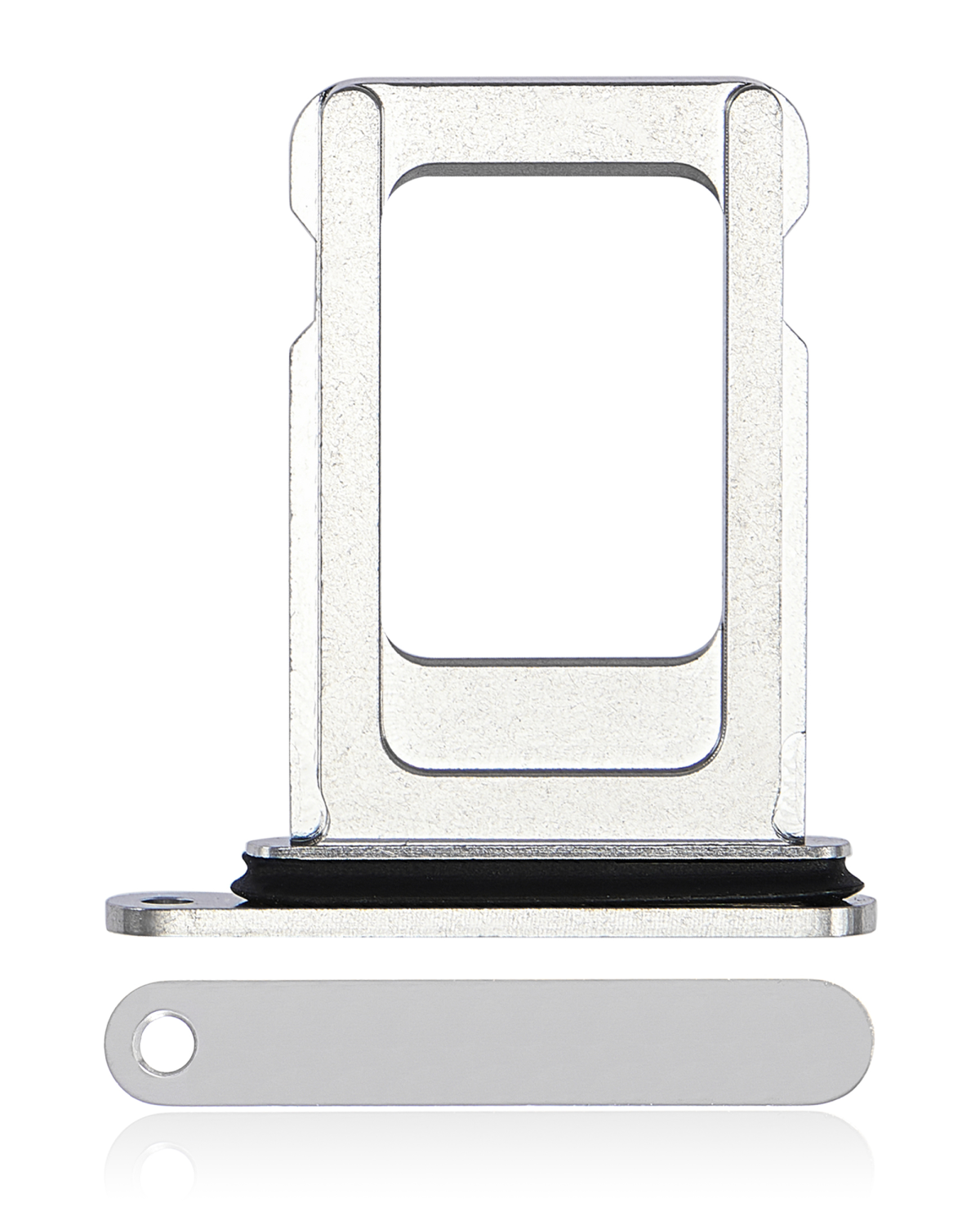 Iphone 14 Pro Max ile Uyumlu Tek Sim Kart Tepsisi / 14 Pro Max Gümüş ile Uyumlu - Görsel 5