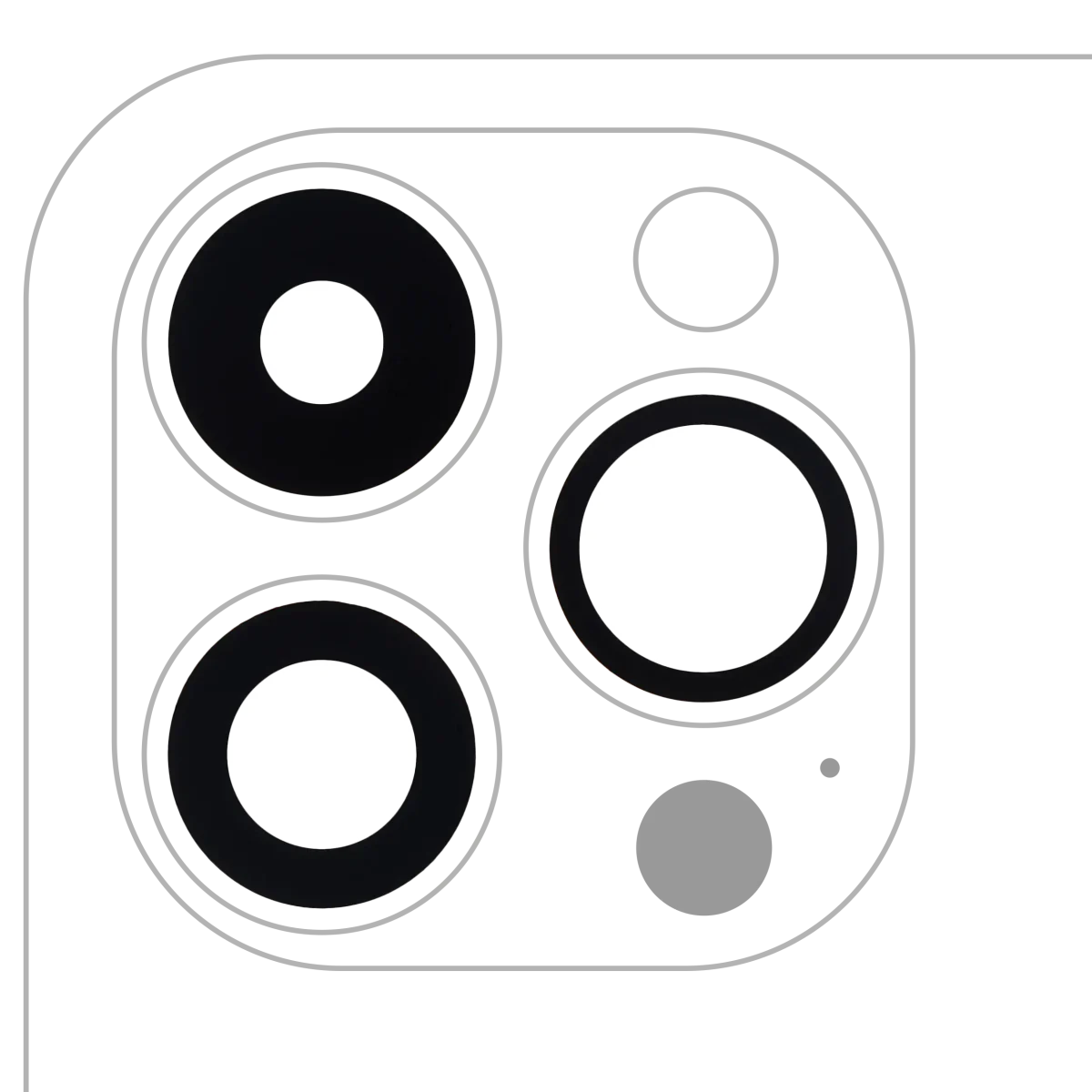 Iphone 14 Pro ile Uyumlu Arka Kamera Servis Paket Orjinal Ürün Lensi Sadece Cam Yapışkanlı / 14 Pro Max 3 Parça Set Plus ile Uyumlu
