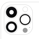 Iphone 14 Pro ile Uyumlu Arka Kamera Servis Paket Orjinal Ürün Lensi Sadece Cam Yapışkanlı / 14 Pro Max 3 Parça Set Plus ile Uyumlu