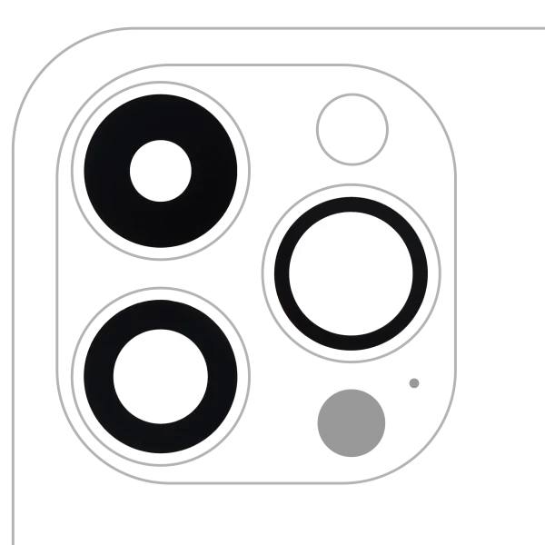 Iphone 14 Pro ile Uyumlu Arka Kamera Servis Paket Orjinal Ürün Lensi Sadece Cam Yapışkanlı / 14 Pro Max 3 Parça Set Plus ile Uyumlu