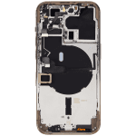 Iphone 14 Pro ile Uyumlu Arka Muhafaza Küçük Önceden Takılmış Uluslararası Sürüm Logo Yok Plus Gold ile Uyumlu - Görsel 3