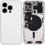 Iphone 14 Pro ile Uyumlu Arka Muhafaza Küçük Önceden Takılmış Uluslararası Sürüm Logo Yok Plus Gümüş ile Uyumlu - Görsel 2