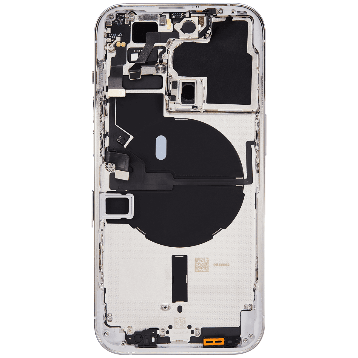 Iphone 14 Pro ile Uyumlu Arka Muhafaza Küçük Önceden Takılmış Uluslararası Sürüm Logo Yok Plus Gümüş ile Uyumlu - Görsel 3
