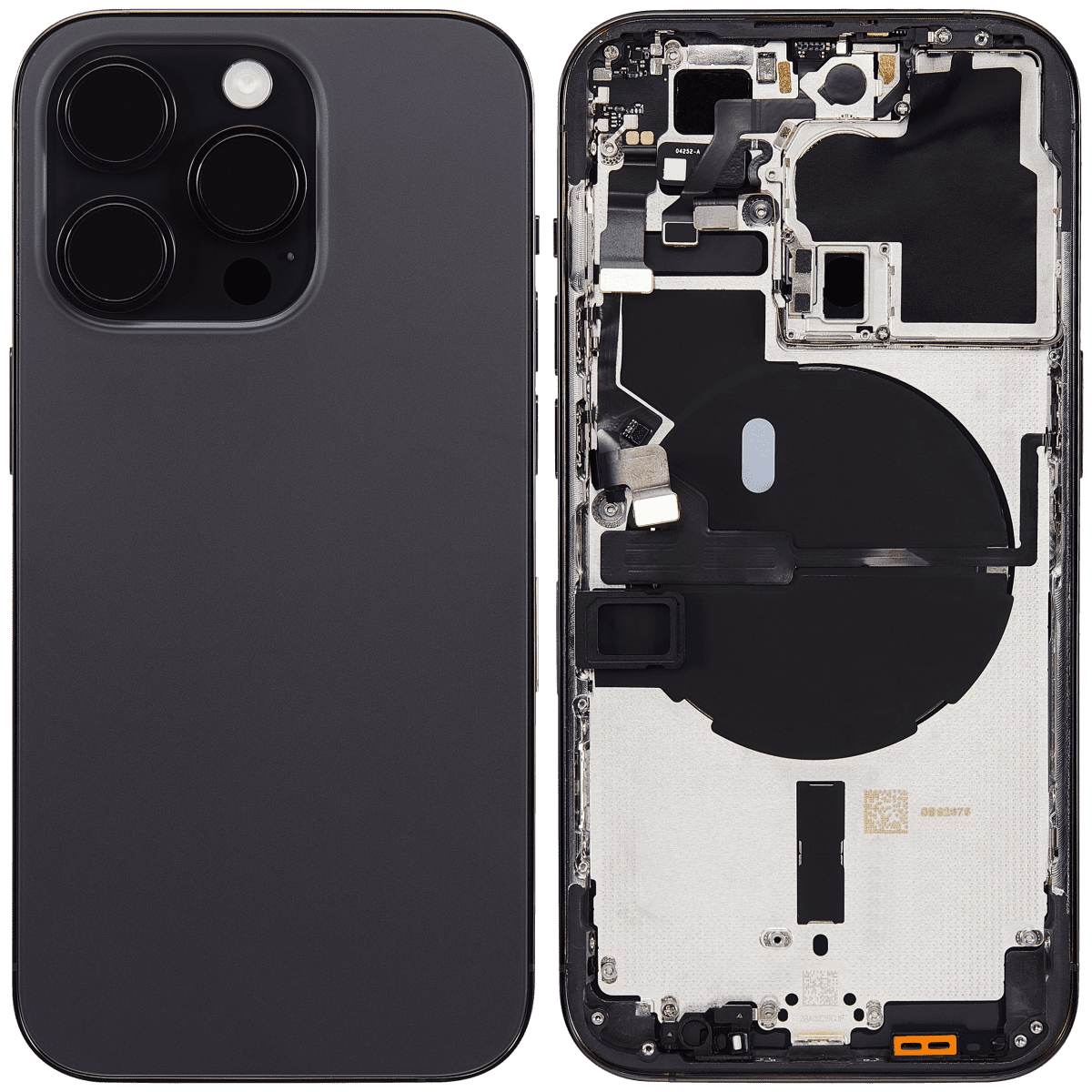 Iphone 14 Pro ile Uyumlu Arka Muhafaza Küçük Önceden Takılmış Uluslararası Sürüm Logo Yok Plus Uzay Siyahı ile Uyumlu - Görsel 2