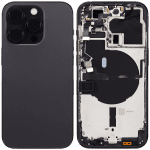 Iphone 14 Pro ile Uyumlu Arka Muhafaza Küçük Önceden Takılmış Uluslararası Sürüm Logo Yok Plus Uzay Siyahı ile Uyumlu - Görsel 2