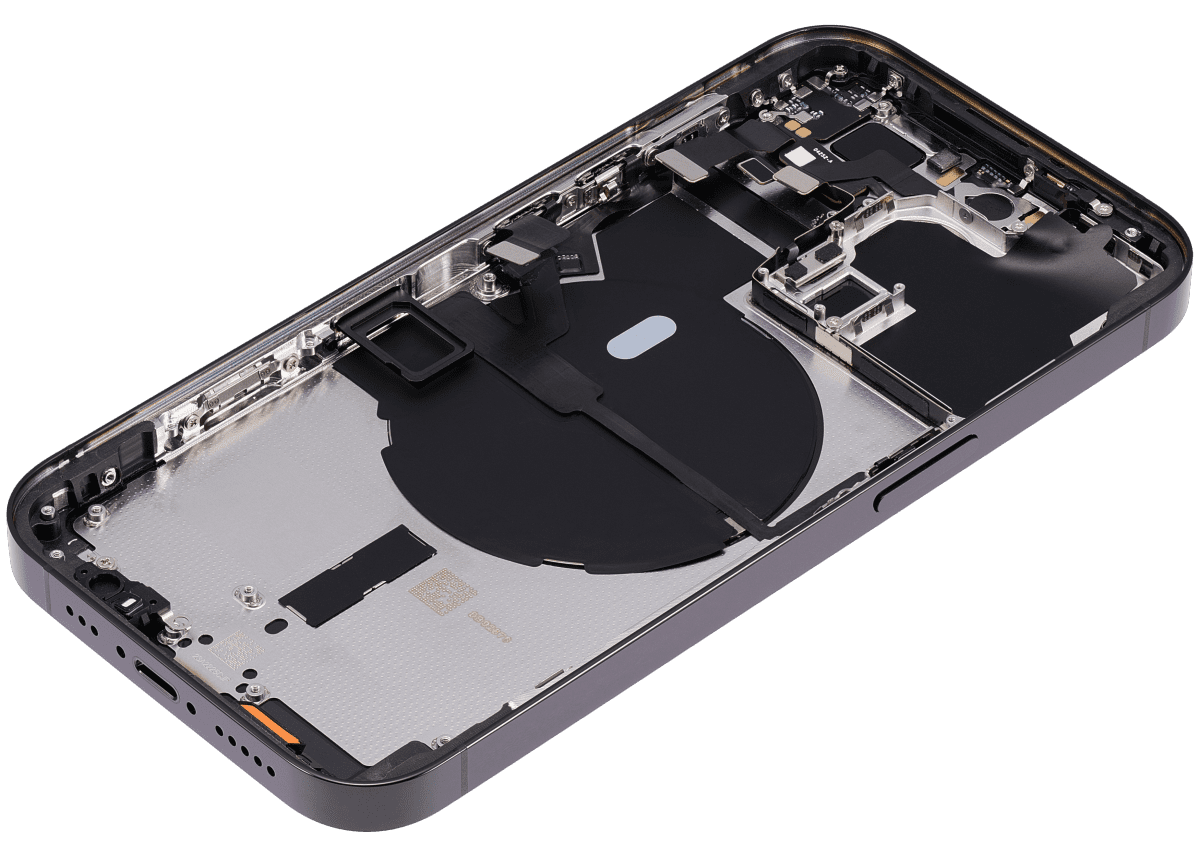Iphone 14 Pro ile Uyumlu Arka Muhafaza Küçük Önceden Takılmış Uluslararası Sürüm Logo Yok Plus Uzay Siyahı ile Uyumlu - Görsel 5