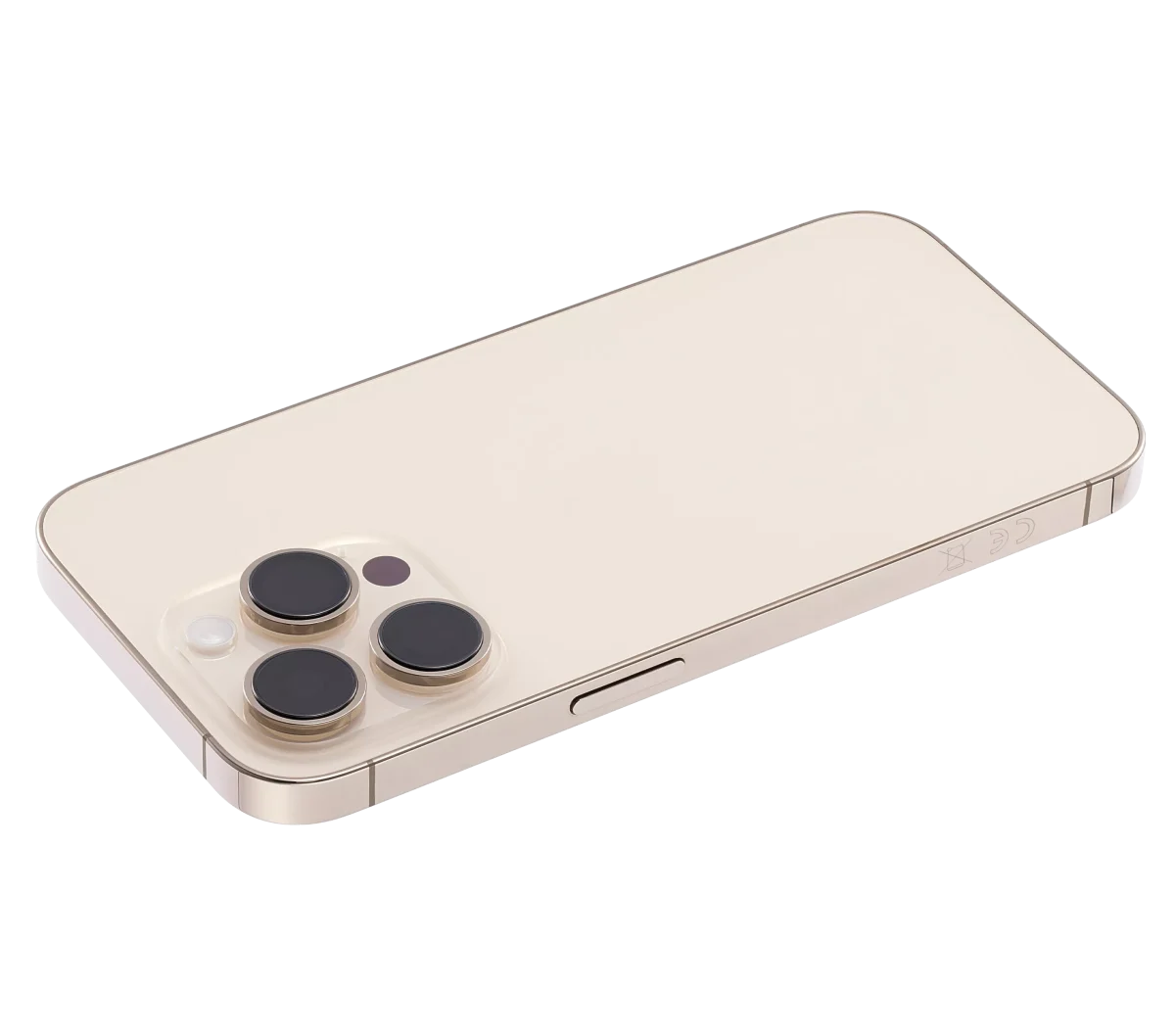 Iphone 14 Pro ile Uyumlu Arka Muhafaza Küçük Önceden Takılmış Uluslararası Sürüm ile Uyumlu Kullanılmış  Çekme: Sınıf A Gold - Görsel 4