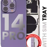 Iphone 14 Pro ile Uyumlu Arka Muhafaza Küçük Önceden Takılmış Uluslararası Sürüm ile Uyumlu Kullanılmış  Çekme: Sınıf A Koyu Mor