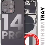 Iphone 14 Pro ile Uyumlu Arka Muhafaza Küçük Önceden Takılmış Uluslararası Sürüm ile Uyumlu Kullanılmış  Çekme: Sınıf A Uzay Siyahı