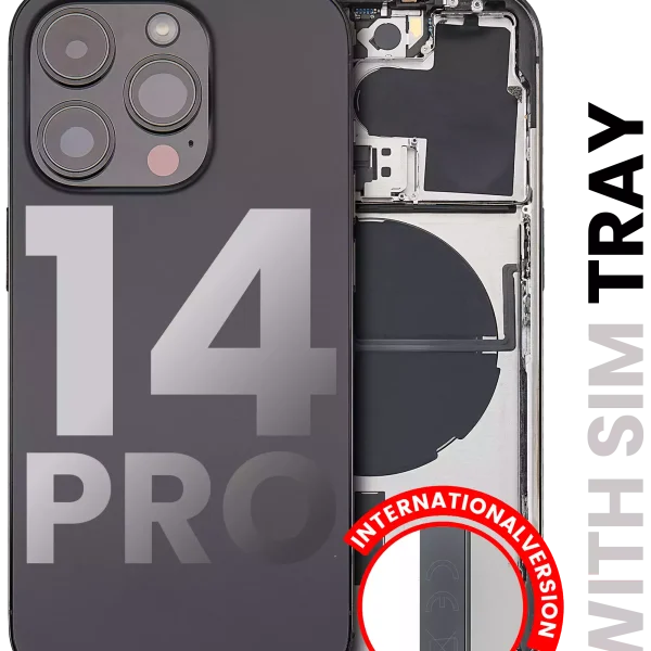Iphone 14 Pro ile Uyumlu Arka Muhafaza Küçük Önceden Takılmış Uluslararası Sürüm ile Uyumlu Kullanılmış  Çekme: Sınıf A Uzay Siyahı