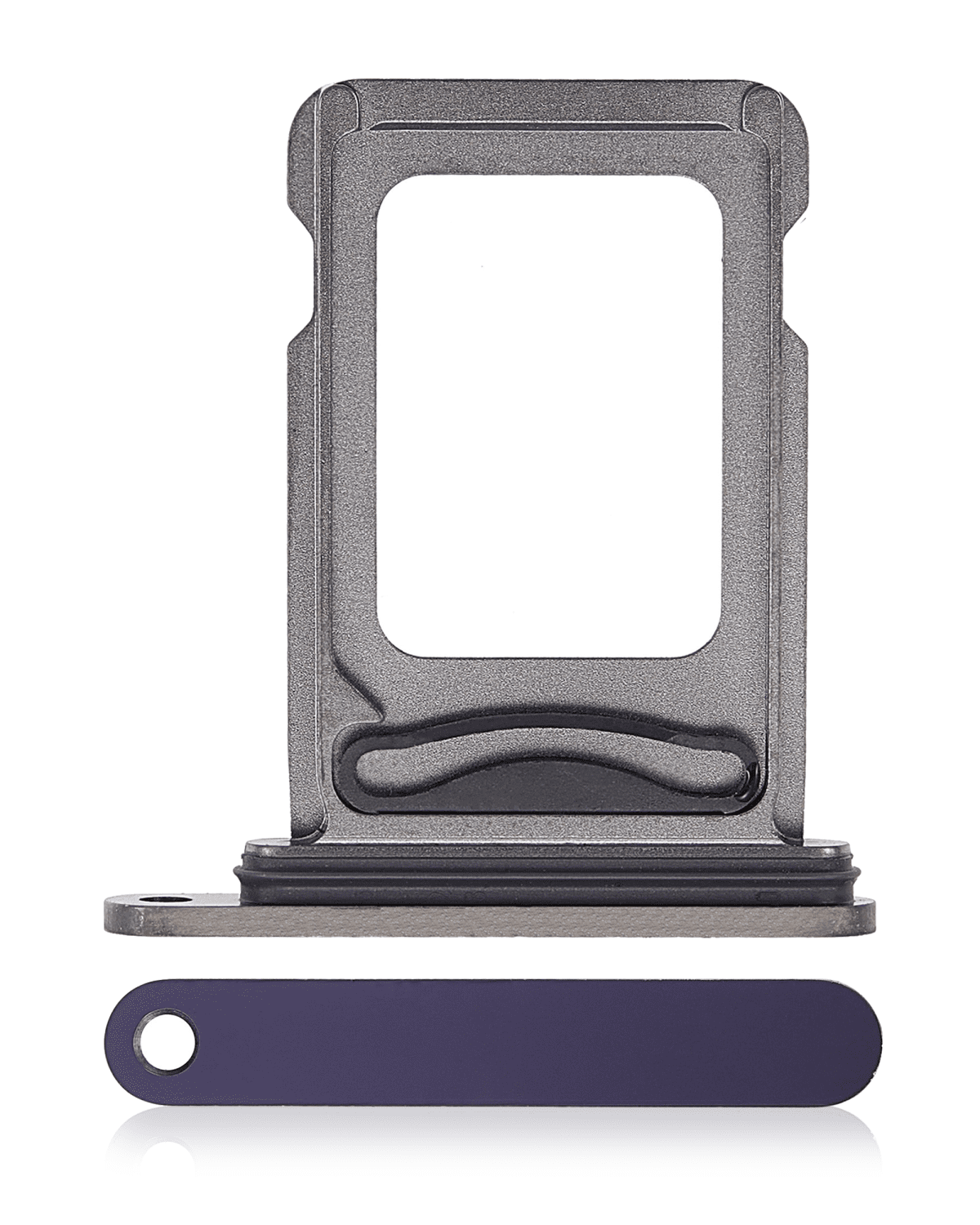 Iphone 14 Pro ile Uyumlu Çift Sim Kart Tepsisi / 14 Pro Max Derin Mor ile Uyumlu
