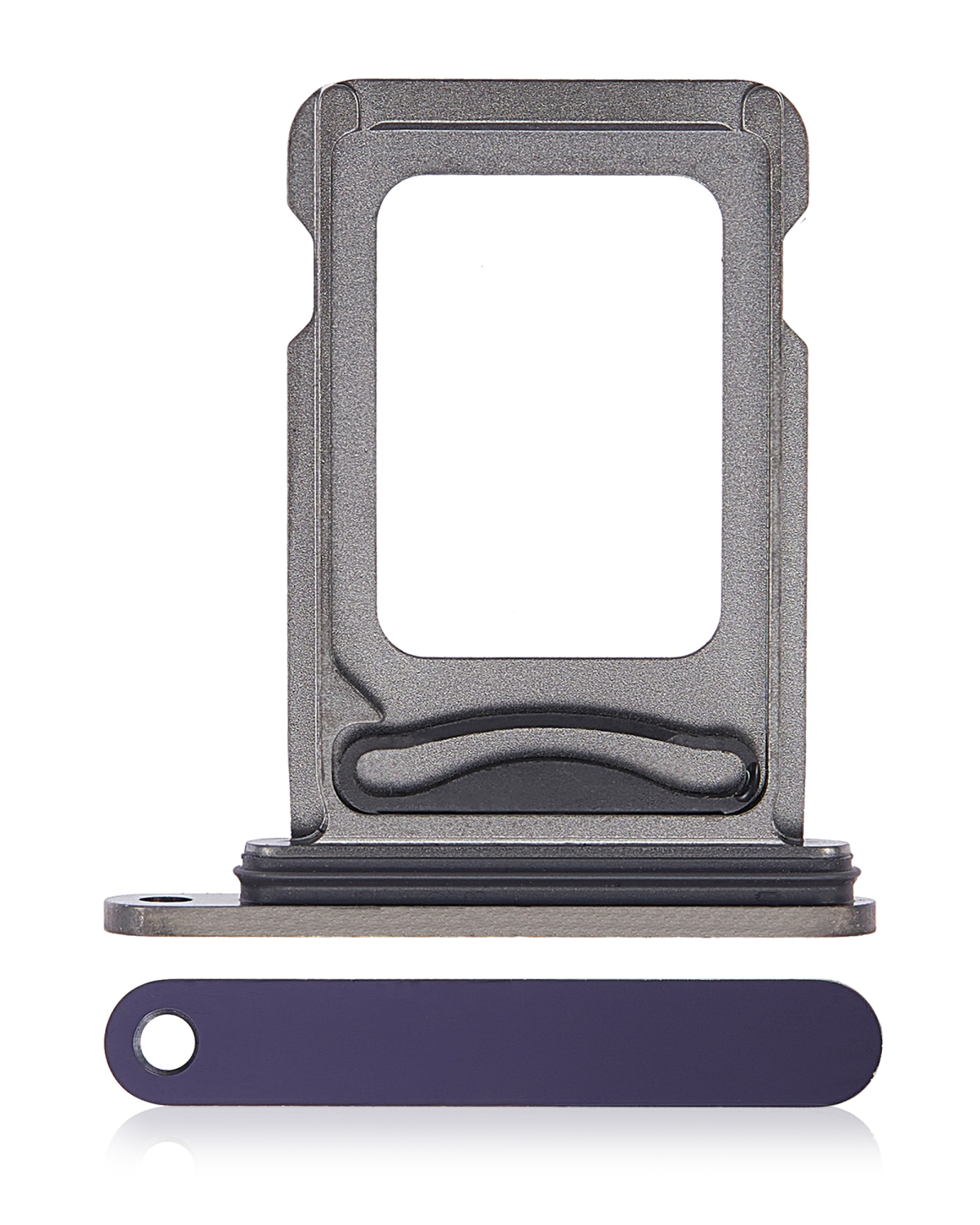Iphone 14 Pro ile Uyumlu Çift Sim Kart Tepsisi / 14 Pro Max Derin Mor ile Uyumlu - Görsel 5