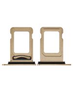 Iphone 14 Pro ile Uyumlu Çift Sim Kart Tepsisi / 14 Pro Max Gold ile Uyumlu - Görsel 2