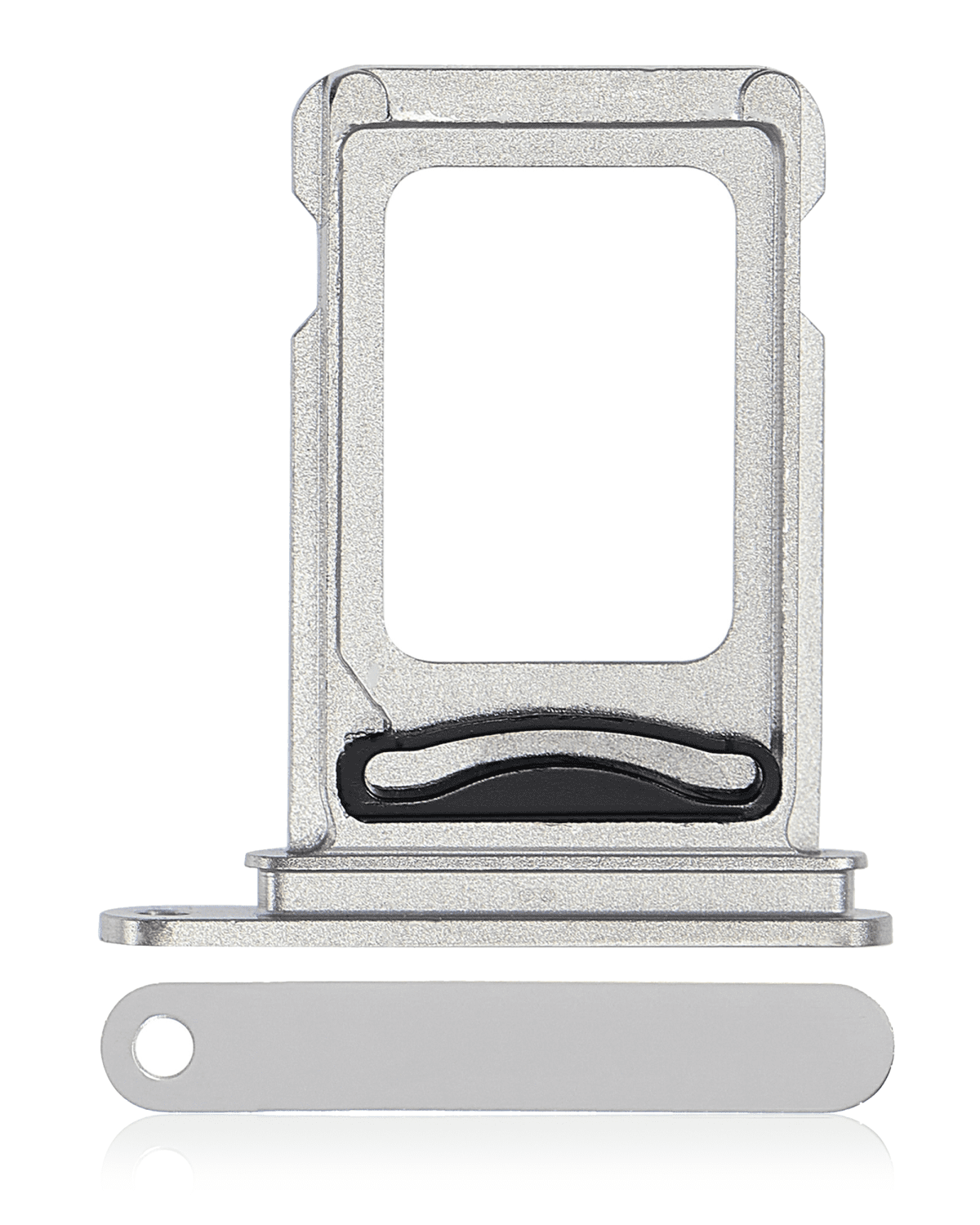 Iphone 14 Pro ile Uyumlu Çift Sim Kart Tepsisi / 14 Pro Max Gümüş ile Uyumlu