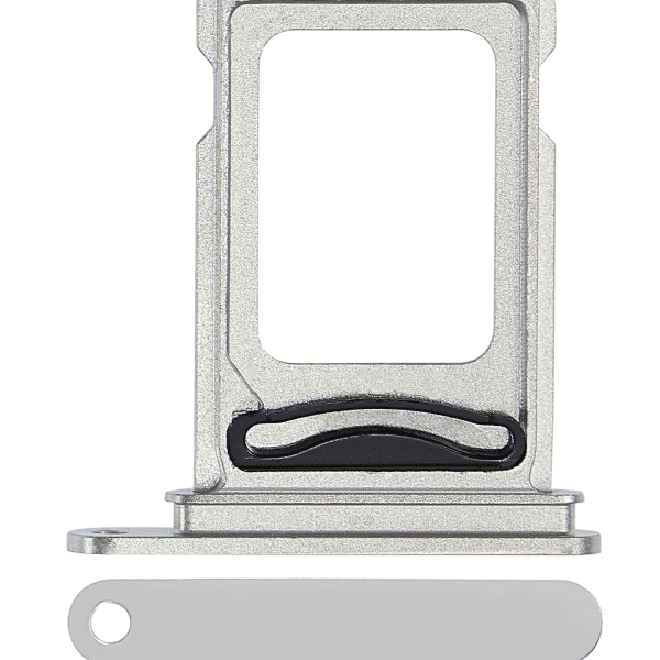 Iphone 14 Pro ile Uyumlu Çift Sim Kart Tepsisi / 14 Pro Max Gümüş ile Uyumlu