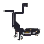 Iphone 14 Pro ile Uyumlu Şarj Portu Esnek Kablosu Aftermarket Plus Derin Mor ile Uyumlu