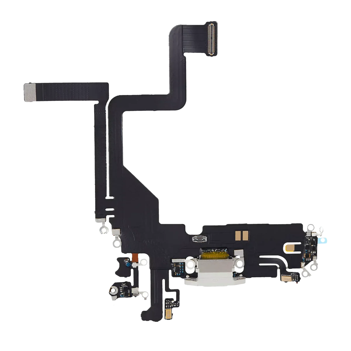 Iphone 14 Pro ile Uyumlu Şarj Portu Esnek Kablosu Aftermarket Plus Gümüş ile Uyumlu - Görsel 5