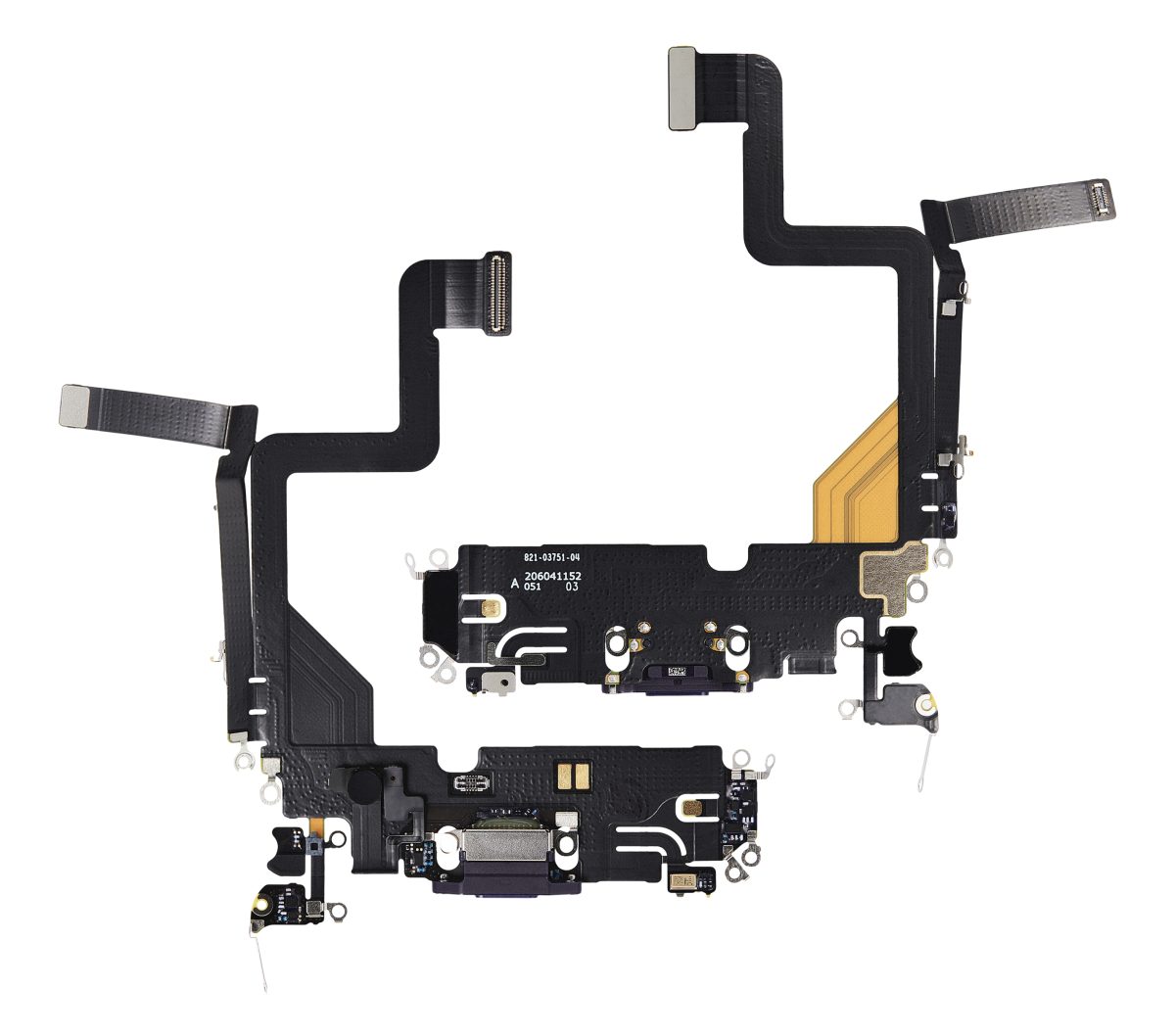 Iphone 14 Pro ile Uyumlu Şarj Portu Esnek Kablosu Premium Derin Mor ile Uyumlu - Görsel 2