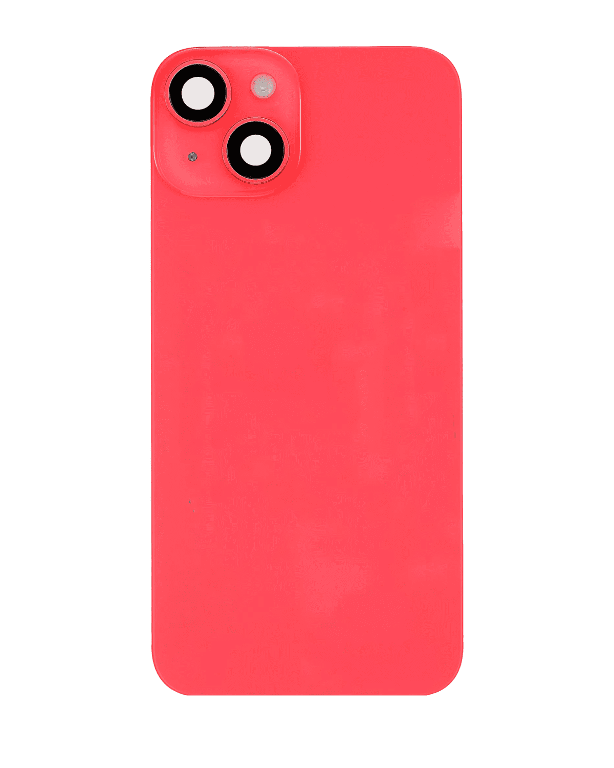 Iphone 14 ile Uyumlu Arka Cam Çelik Plakalı Kablosuz NFC Şarj MagSafe Mıknatıs ve El Feneri Esnek ile Uyumlu Full  Kırmızı - Görsel 2