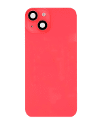 Iphone 14 ile Uyumlu Arka Cam Çelik Plakalı Kablosuz NFC Şarj MagSafe Mıknatıs ve El Feneri Esnek ile Uyumlu Full  Kırmızı - Görsel 2