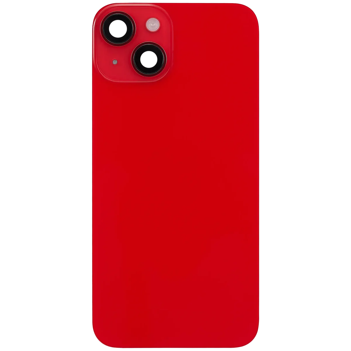 Iphone 14 ile Uyumlu Arka Cam Çelik Plakalı Kablosuz NFC Şarj MagSafe Mıknatıs ve El Feneri Esnek ile Uyumlu Full Kırmızı - Görsel 3