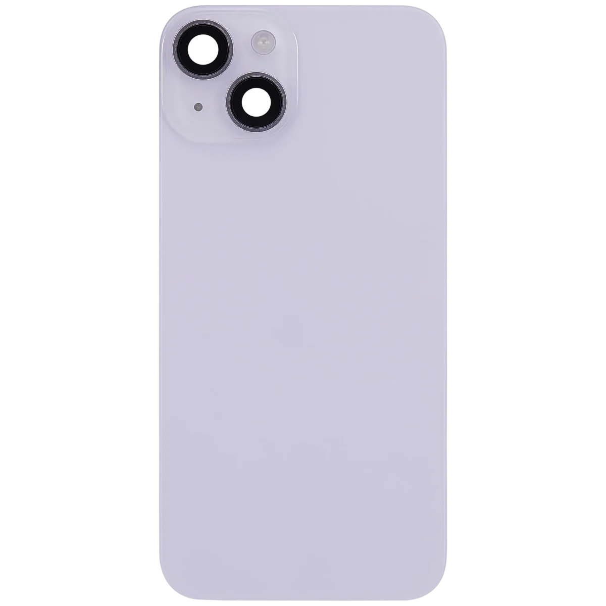 Iphone 14 ile Uyumlu Arka Cam Çelik Plakalı Kablosuz NFC Şarj MagSafe Mıknatıs ve El Feneri Esnek ile Uyumlu Full Mor - Görsel 3