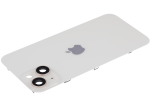 Iphone 14 ile Uyumlu Arka Cam Çelik Plakalı MagSafe Mıknatıs Önceden Takılmış Kapak Full Starlight - Görsel 4