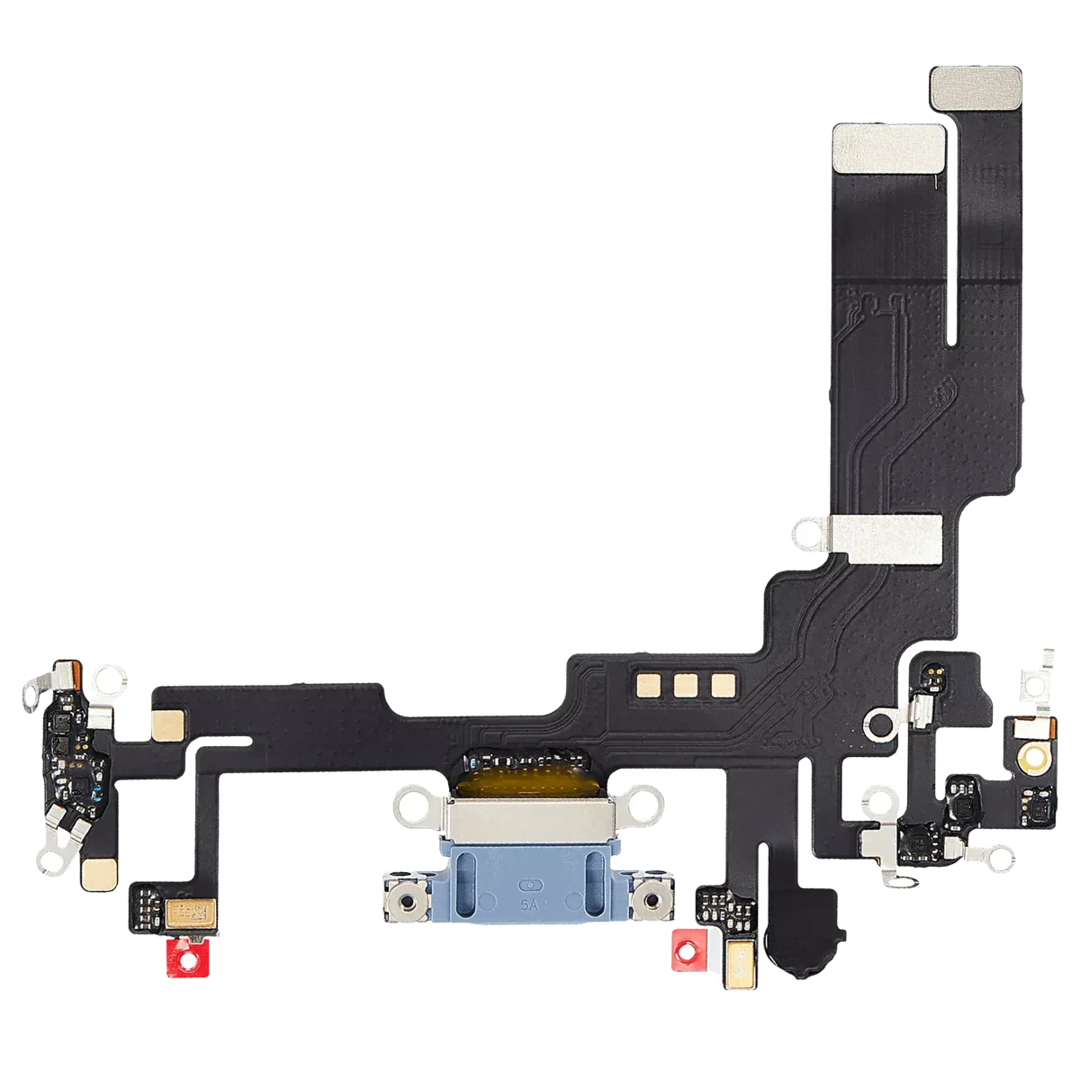 Iphone 14 ile Uyumlu Şarj Portu Esnek Kablosu Aftermarket Plus Mavi ile Uyumlu - Görsel 5