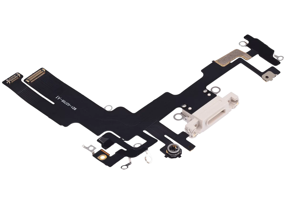 Iphone 14 ile Uyumlu Şarj Portu Esnek Kablosu Aftermarket Plus Starlight ile Uyumlu - Görsel 4