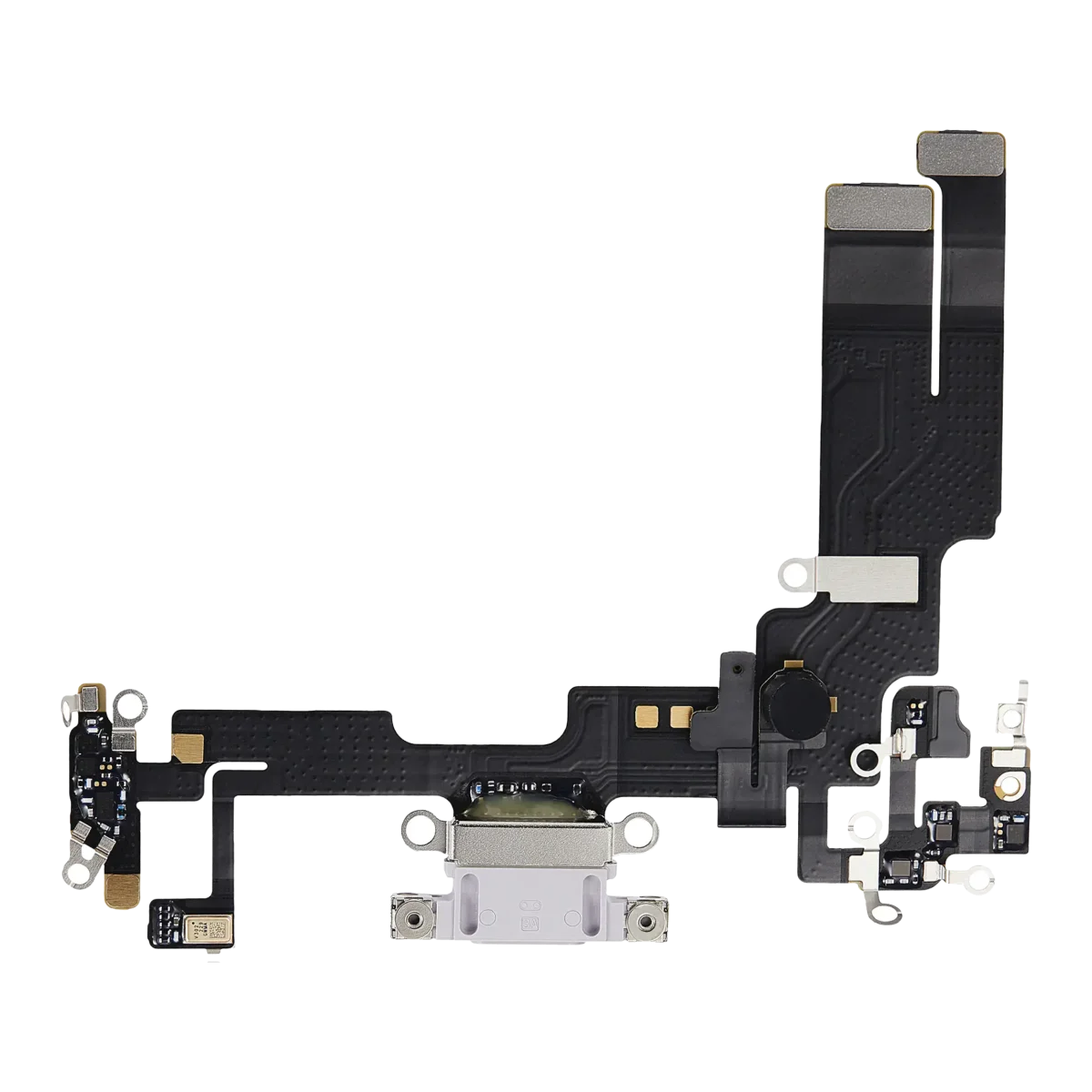 Iphone 14 ile Uyumlu Şarj Portu Esnek Kablosu ile Uyumlu Kullanılmış  Çekme Mor