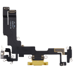 Iphone 14 ile Uyumlu Şarj Portu Esnek Kablosu ile Uyumlu Kullanılmış  Çekme Sarı - Görsel 3