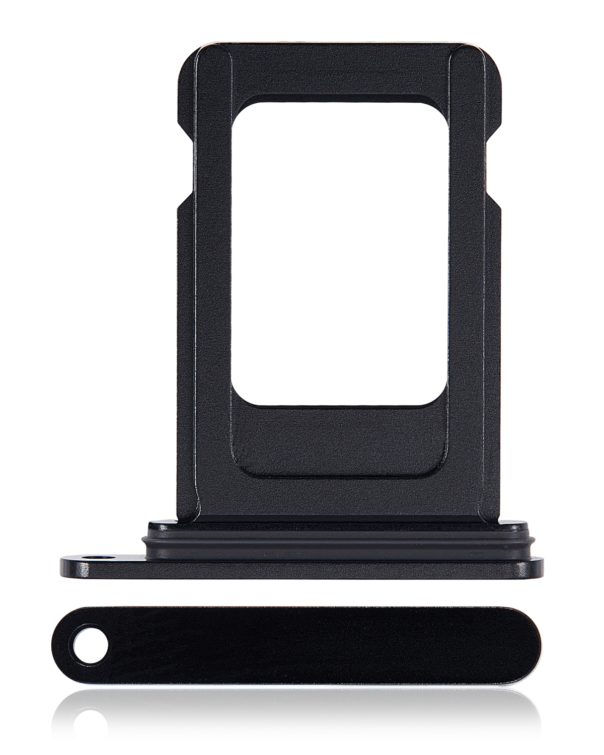 Iphone 15 Plus ile Uyumlu / 15 Plus ile Uyumlu Tek Sim Kart Tepsisi Siyah - Görsel 5