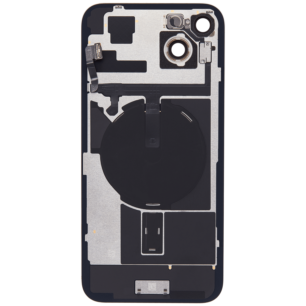 Iphone 15 Plus ile Uyumlu Arka Cam Çelik Plakalı Kablosuz NFC Şarj MagSafe Mıknatıs ve El Feneri Esnek ile Uyumlu Full Rose - Görsel 3