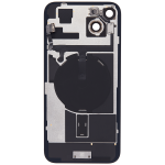 Iphone 15 Plus ile Uyumlu Arka Cam Çelik Plakalı Kablosuz NFC Şarj MagSafe Mıknatıs ve El Feneri Esnek ile Uyumlu Full Rose - Görsel 3