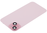 Iphone 15 Plus ile Uyumlu Arka Cam Çelik Plakalı Kablosuz NFC Şarj MagSafe Mıknatıs ve El Feneri Esnek ile Uyumlu Full Rose - Görsel 4