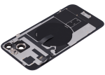 Iphone 15 Plus ile Uyumlu Arka Cam Çelik Plakalı Kablosuz NFC Şarj MagSafe Mıknatıs ve El Feneri Esnek ile Uyumlu Full Rose - Görsel 5