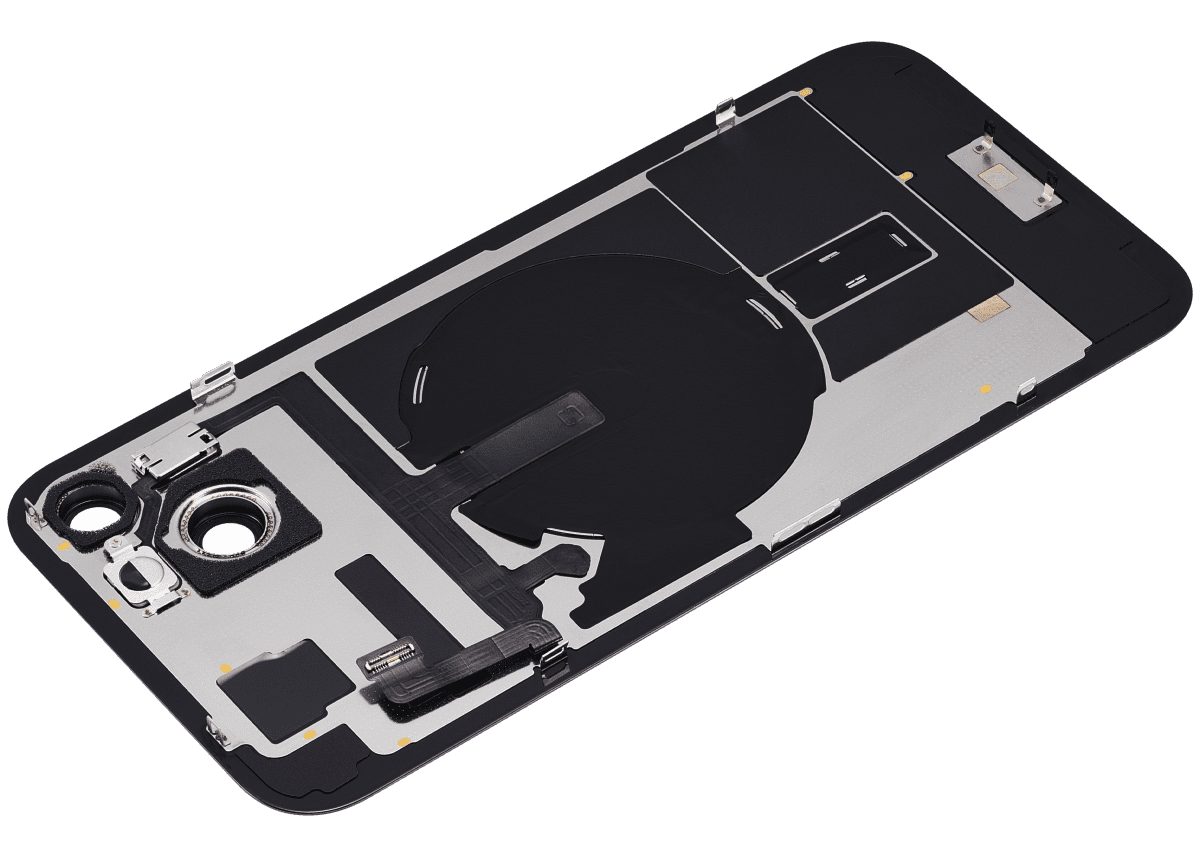 Iphone 15 Plus ile Uyumlu Arka Cam Çelik Plakalı Kablosuz NFC Şarj MagSafe Mıknatıs ve El Feneri Esnek ile Uyumlu  Mavi - Görsel 4
