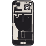 Iphone 15 Plus ile Uyumlu Arka Cam Çelik Plakalı Kablosuz NFC Şarj MagSafe Mıknatıs ve El Feneri Esnek ile Uyumlu  Sarı - Görsel 2