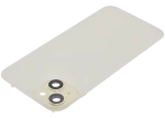 Iphone 15 Plus ile Uyumlu Arka Cam Çelik Plakalı MagSafe Mıknatıs Önceden Takılmış Kapak  Sarı - Görsel 3
