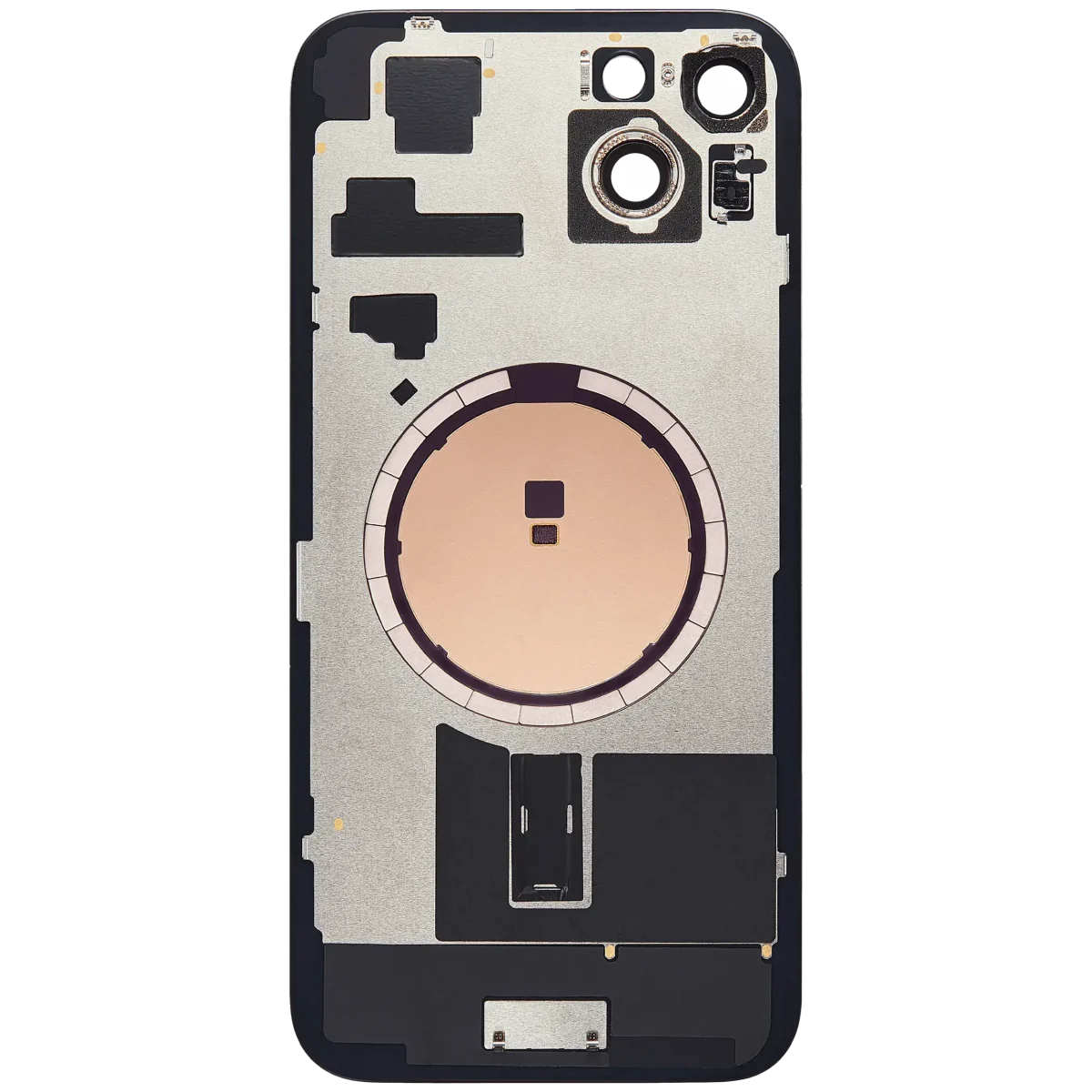 Iphone 15 Plus ile Uyumlu Arka Cam Çelik Plakalı MagSafe Mıknatıs Önceden Takılmış Kapak  Yeşil - Görsel 3