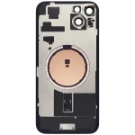 Iphone 15 Plus ile Uyumlu Arka Cam Çelik Plakalı MagSafe Mıknatıs Önceden Takılmış Kapak  Yeşil - Görsel 3