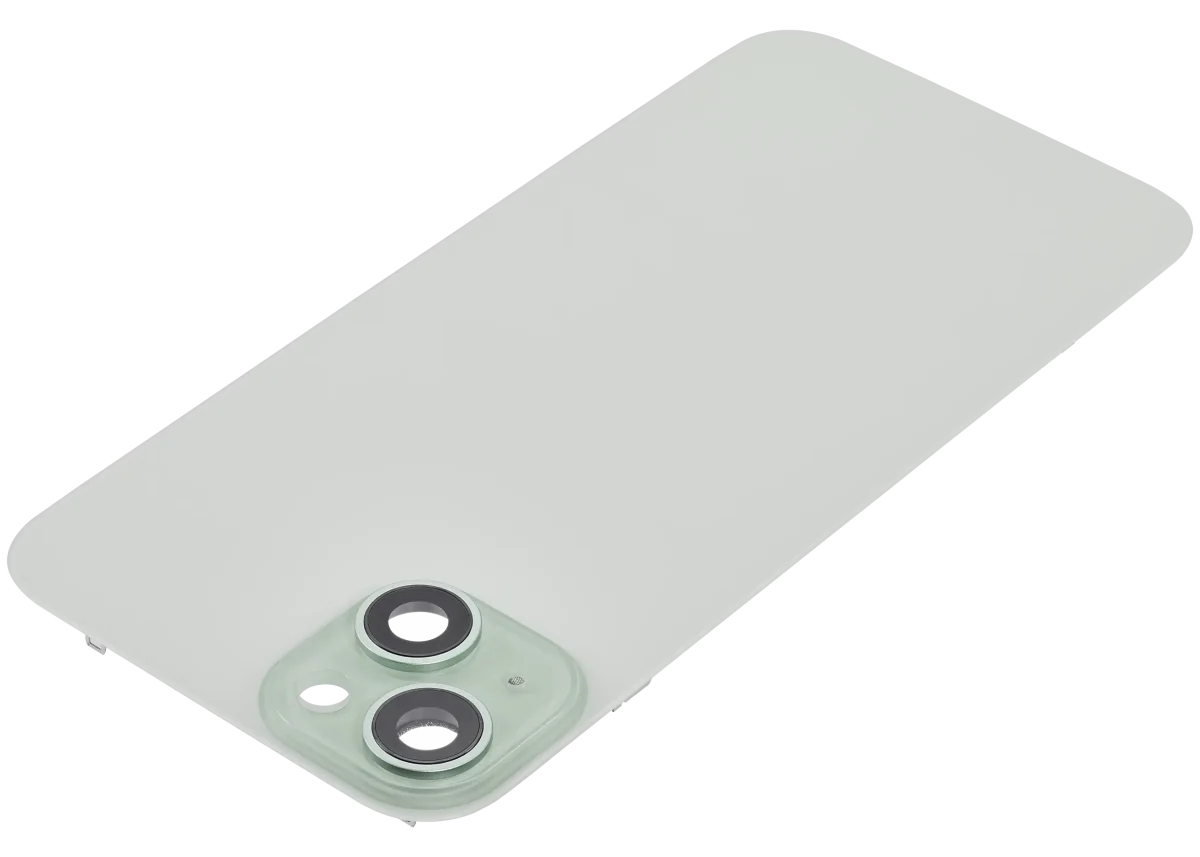 Iphone 15 Plus ile Uyumlu Arka Cam Çelik Plakalı MagSafe Mıknatıs Önceden Takılmış Kapak  Yeşil - Görsel 4