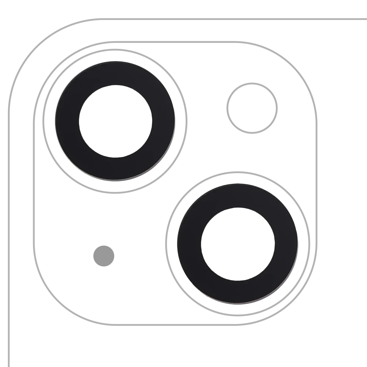 Iphone 15 Plus ile Uyumlu Arka Kamera Servis Paket Orjinal Ürün Lensi Sadece Cam iphone 14 / 14 Plus / 15 / 15 Plus İle Uyumlu Yapışkanlı 2 Parça Set Plus - Görsel 2