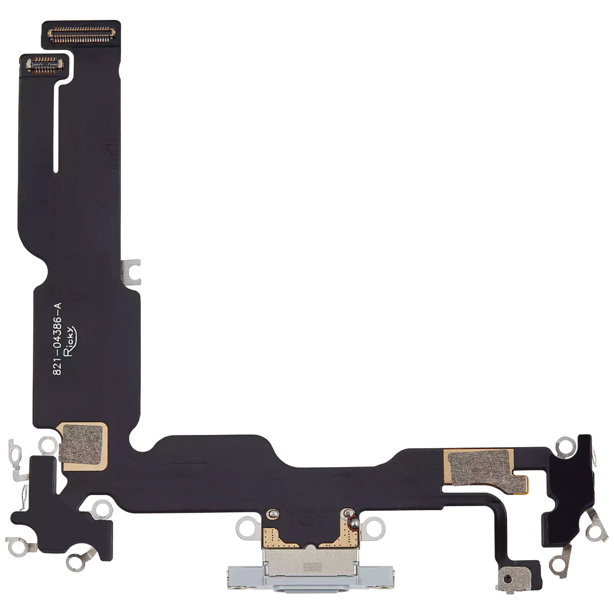 Iphone 15 Plus ile Uyumlu Şarj Portu Esnek Kablosu Plus Mavi ile Uyumlu - Görsel 3