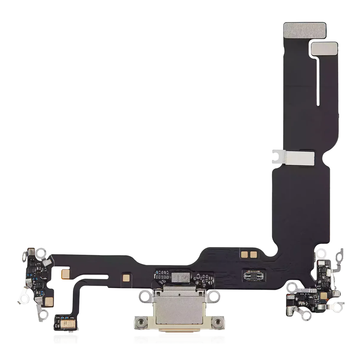 Iphone 15 Plus ile Uyumlu Şarj Portu Esnek Kablosu Plus Sarı ile Uyumlu