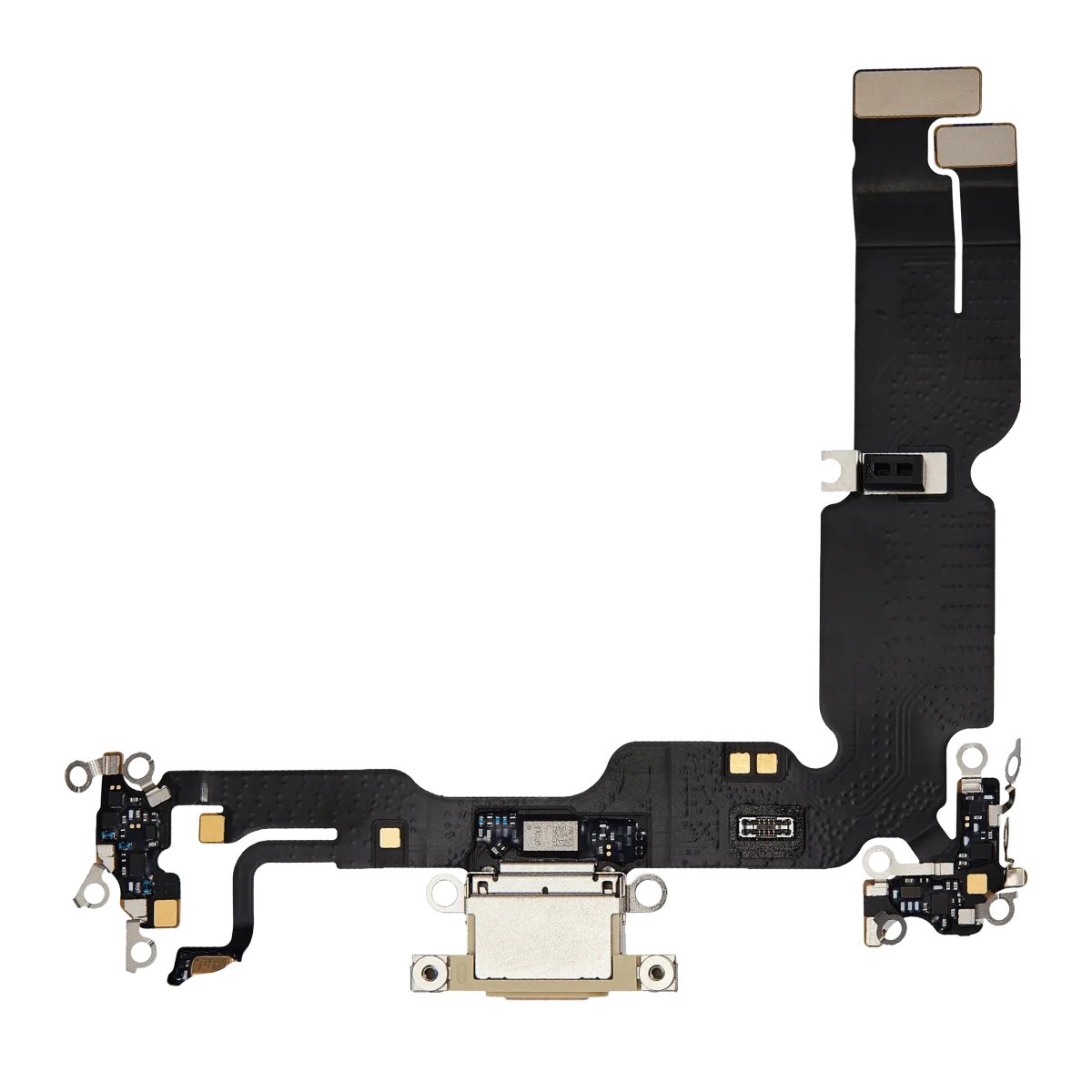 Iphone 15 Plus ile Uyumlu Şarj Portu Esnek Kablosu Premium Sarı ile Uyumlu