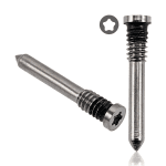 Iphone 15 Pro Max ile Uyumlu / 15 Pro Max ile Uyumlu Alt Vidalar Doğal Titanyum 6 ADET