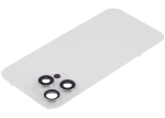 Iphone 15 Pro Max ile Uyumlu Arka Cam Çelik Plakalı Kablosuz NFC Şarj MagSafe Mıknatıs ve El Feneri Esnek ile Uyumlu Full Beyaz Titanyum - Görsel 4